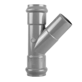 Тройник НПВХ 45º Dn 110 ХЕМКОР