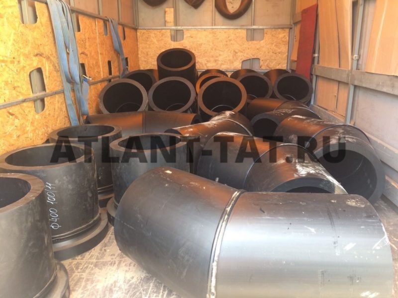 Отвод 2-х сегментный 5-45° D110мм купить со склада в Москве или доставка по РФ