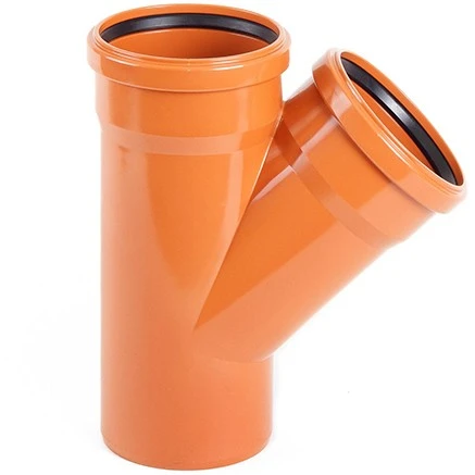 Тройник НПВХ 45° Dn 110*110 ХЕМКОР