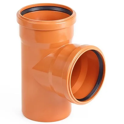 Тройник НПВХ 87° Dn 400*110 наружная канализация ХЕМКОР