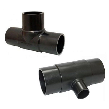 Тройник литой переходной (спигот) ПЭ100 SDR11 d-250*110 купить со склада в Москве или доставка по РФ