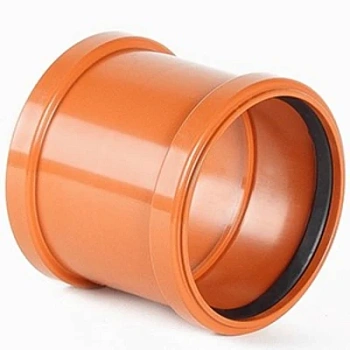 Муфта НПВХ надвижная (ремонтная) Dn 200 наружная канализация ХЕМКОР