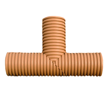 Тройник 90° ПП для гофрированных труб DN 133/110 SN 16