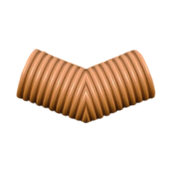 Отвод 45° ПП для гофрированных труб DN 160/136 SN 16