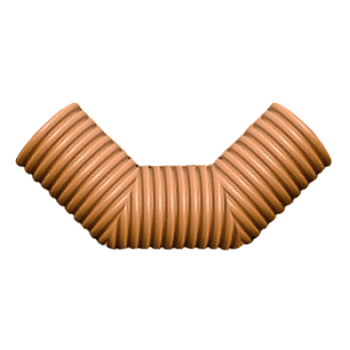 Отвод 90° ПП для гофрированных труб DN 575/500 SN 16