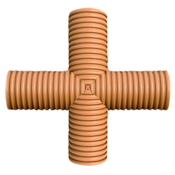 Крестовина ПП для гофрированных труб DN 575/500 SN 16